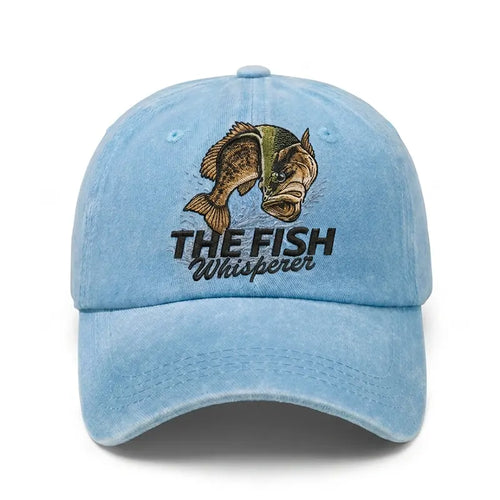 The Fish Whisperer Bass Embroidered Fishing Cap