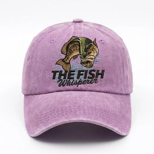 The Fish Whisperer Bass Embroidered Fishing Cap