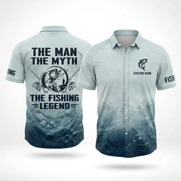 The Man The Myth The Fishing Legend Hawaiian Shirt