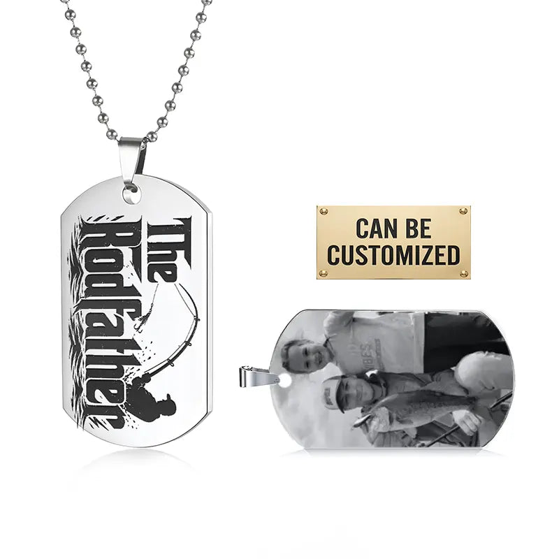The Rodfather Personalized Dog Tag Necklace