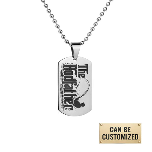 The Rodfather Personalized Dog Tag Necklace