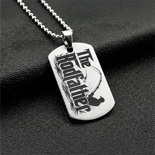 The Rodfather Personalized Dog Tag Necklace