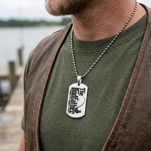 The Rodfather Personalized Dog Tag Necklace