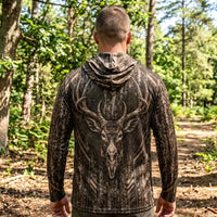 Tree Camo Deer Head Hunting Hoodie