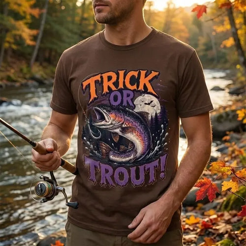 Trick Or Trout Halloween Fishing T-Shirt