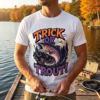 Trick Or Trout Halloween Fishing T-Shirt