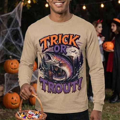 Trick Or Trout Halloween Fishing T-Shirt