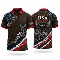 USA 1776–2026 250 Years Of Liberty Patriotic Polo Shirt