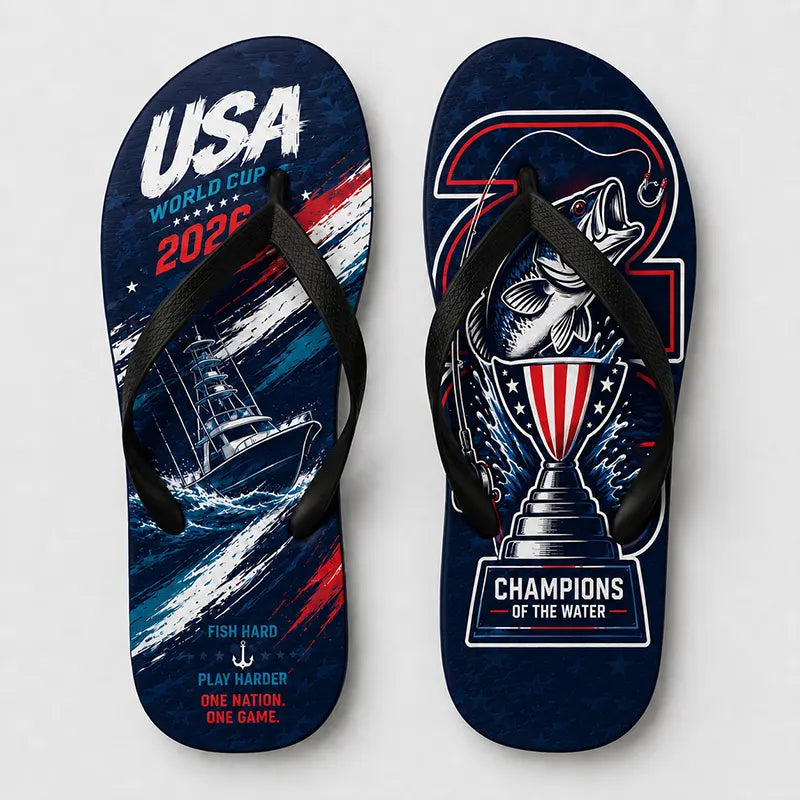 USA 2026 World Cup Fishing Flip Flops 2026