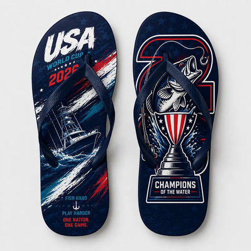 USA 2026 World Cup Fishing Flip Flops