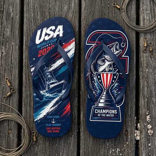 USA 2026 World Cup Fishing Flip Flops