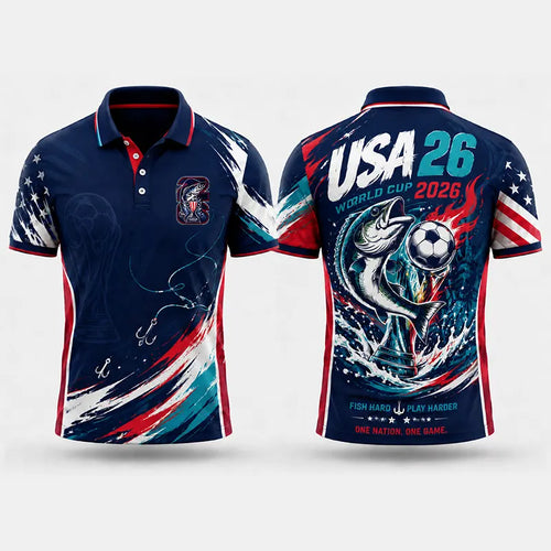 USA 2026 World Cup Fishing Polo Shirt