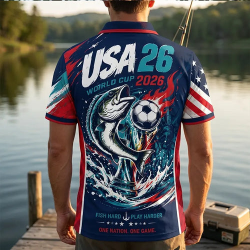 USA 2026 World Cup Fishing Polo Shirt