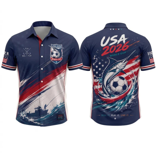 USA 2026 World Cup Fishing Hawaiian Shirt