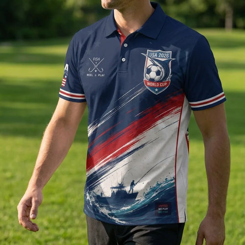 USA 2026 World Cup Fishing Polo Shirt