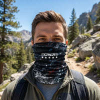 USA 250 Anniversary Patriotic Camo Neck Gaiter