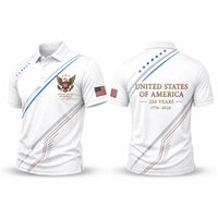USA 250 Anniversary Patriotic Eagle Polo Shirt