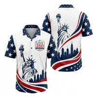 USA 250 Anniversary Statue of Liberty Hawaiian Shirt