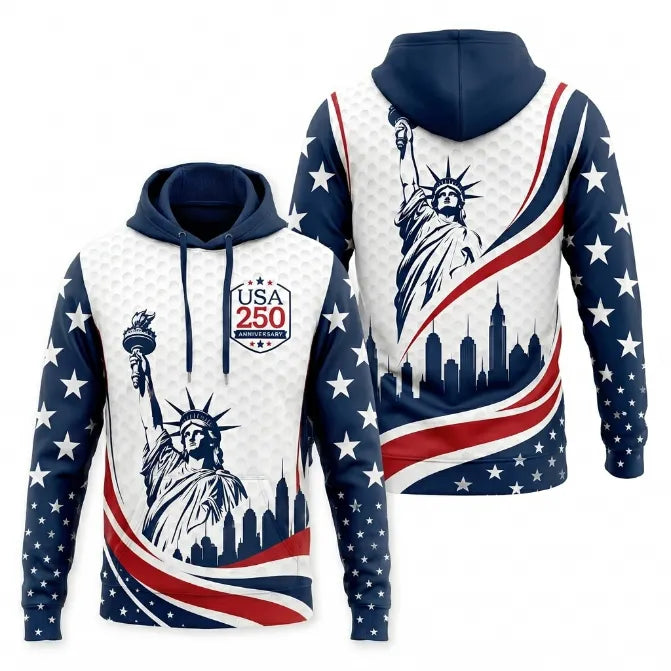 USA 250 Anniversary Statue of Liberty Hoodie