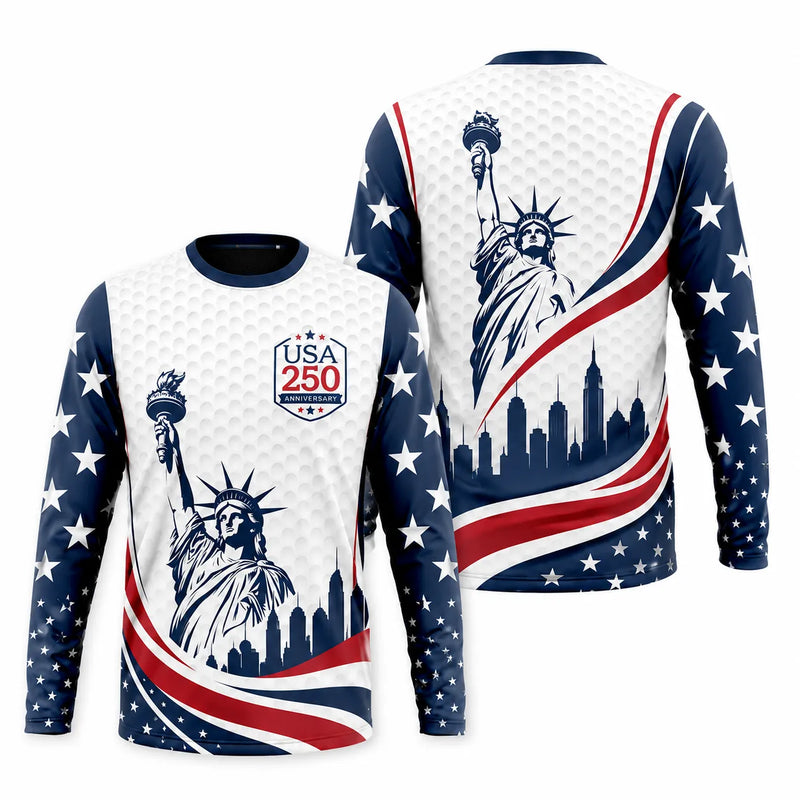 USA 250 Anniversary Statue of Liberty Long Sleeve Shirt