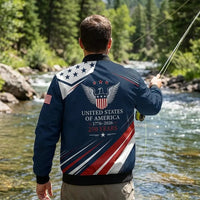 USA 250 Patriotic Eagle Bomber Jacket