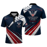 USA 250 Patriotic Eagle Polo Shirt