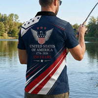 USA 250 Patriotic Eagle Polo Shirt