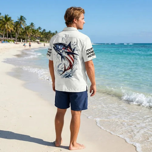 USA 250th Anniversary American Fishing Hawaiian Shirt