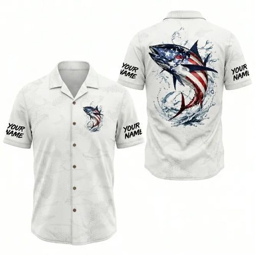USA 250th Anniversary American Fishing Hawaiian Shirt