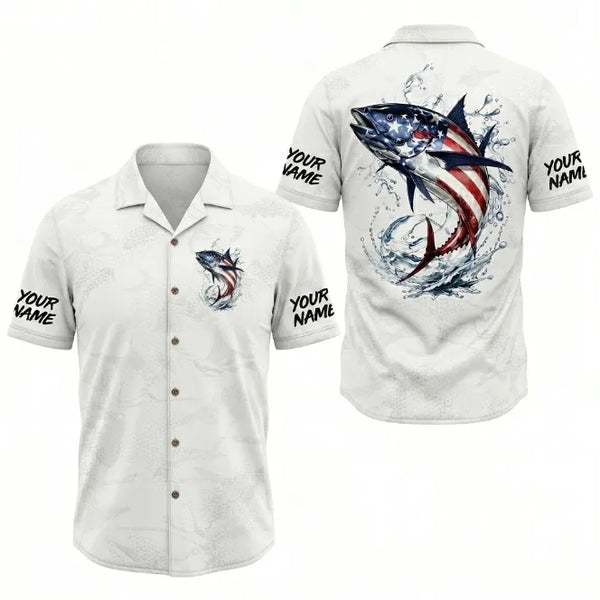USA 250th Anniversary American Fishing Hawaiian Shirt 2026