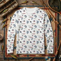 USA 250th Anniversary American Fishing Heritage Long Sleeve Shirt