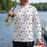 USA 250th Anniversary American Fishing Heritage Long Sleeve Shirt