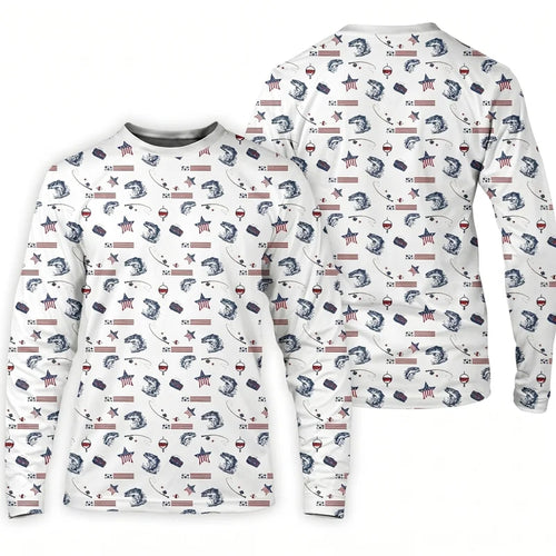USA 250th Anniversary American Fishing Heritage Long Sleeve Shirt