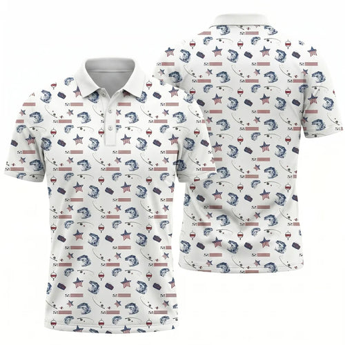 USA 250th Anniversary American Fishing Heritage Polo Shirt