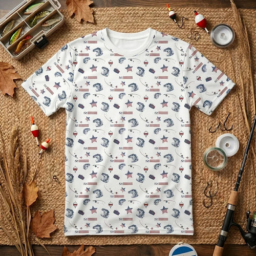 USA 250th Anniversary American Fishing Heritage T-Shirt