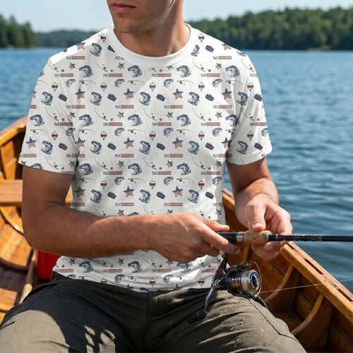 USA 250th Anniversary American Fishing Heritage T-Shirt