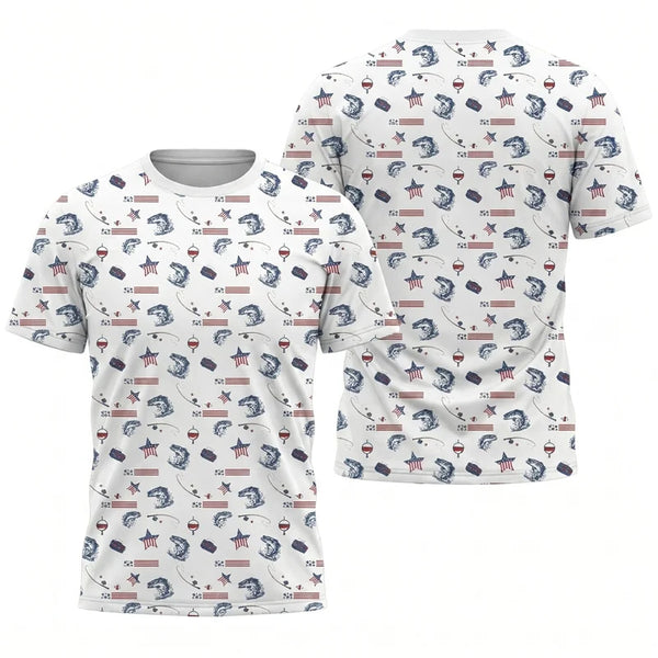 USA 250th Anniversary American Fishing Heritage T-Shirt
