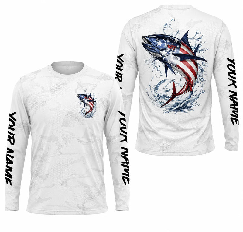 USA 250th Anniversary American Fishing Long Sleeve Shirt
