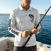 USA 250th Anniversary American Fishing Polo Long Sleeve Shirt