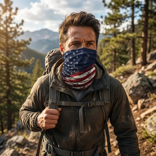 USA 250th Anniversary Eagle Flag Neck Gaiter