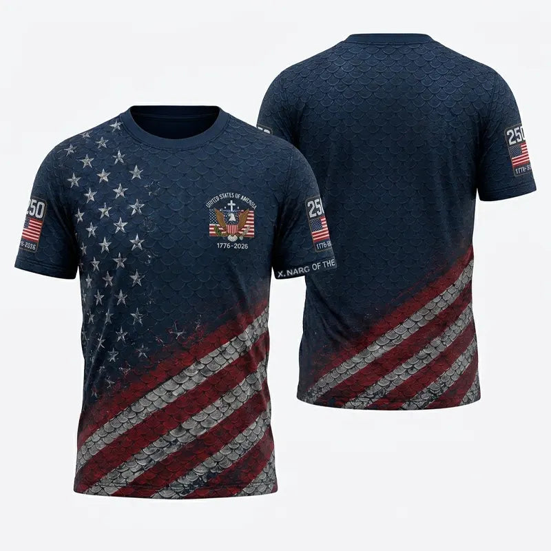 USA 250th Anniversary Eagle Flag Apparel