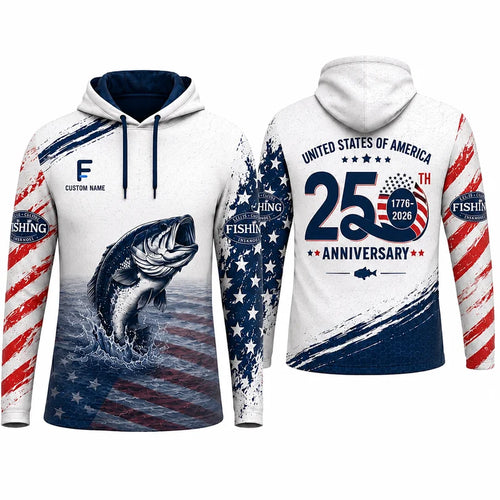 Personalized USA 250th Anniversary Fishing Apparel