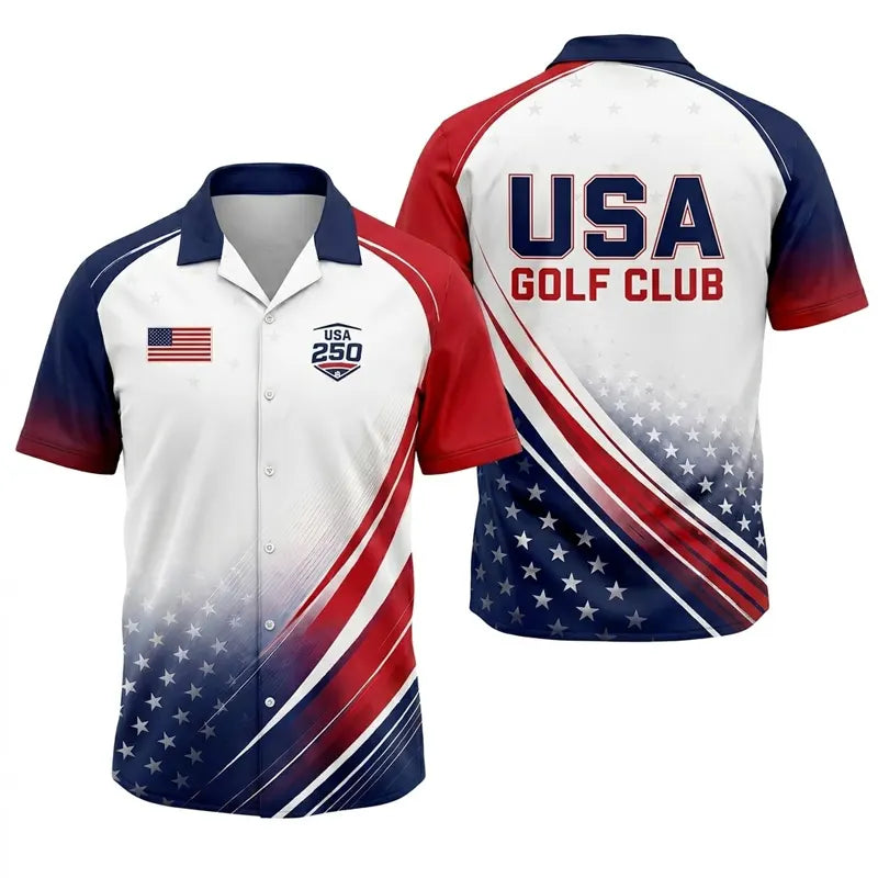 USA Golf Club America 250 Hawaiian Shirt