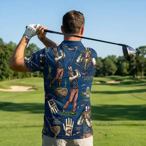 USA Golfing Society 1776 Patriotic Hawaiian Shirt