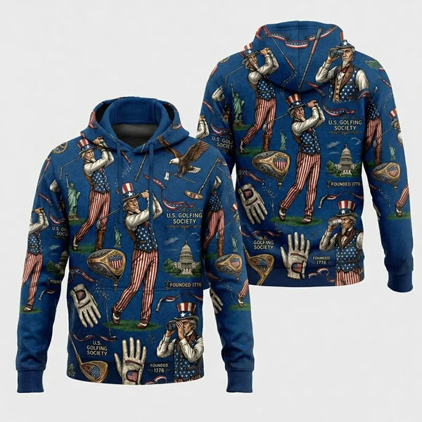 USA Golfing Society 1776 Patriotic Hoodie