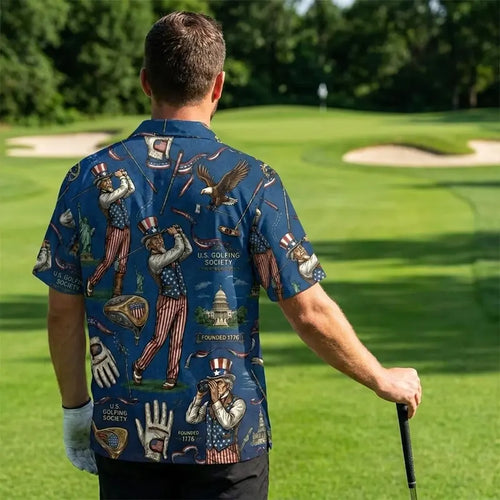 USA Golfing Society 1776 Patriotic Polo Shirt