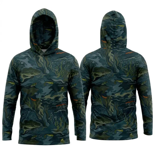 Underwater Camo Fishing Hoodie