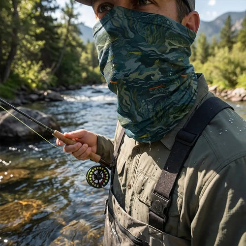 Underwater Camo Fishing Neck Gaiter