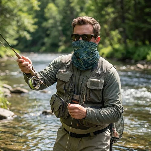 Underwater Camo Fishing Neck Gaiter