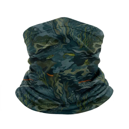 Underwater Camo Fishing Neck Gaiter